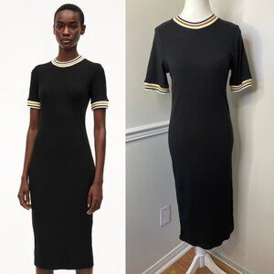 NWT Zara Bodycon Ribbed Midi Dress